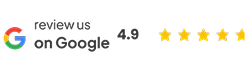 Google rating star reviews, showcasing user feedback and overall satisfaction ratings.